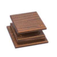 12" x 12" x 2 1/8" Cherry Finish 4-Post Set