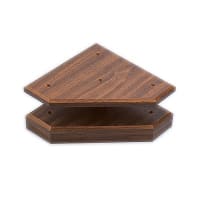 8" x 8" x 5/8" Cherry Finish 3-Post Lid