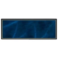 10" x 2 1/2" Blue Marble Recognition Pocket Perpetual Header Plate