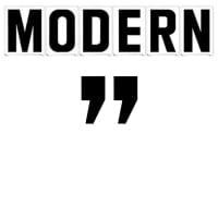 4"(H) Black Modern Font Right Quote Mark Gemini Pronto Changeable Copy