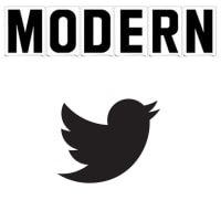 4"(H) Black Modern Font Twitter Symbol Gemini Pronto Changeable Copy