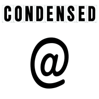 6"(H) Black Condensed Font At Sign Gemini Pronto Changeable Copy