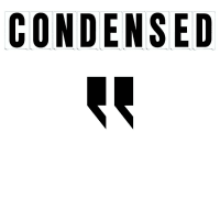 6"(H) Black Condensed Font Left Quote Mark Gemini Pronto Changeable Copy