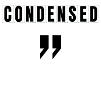 6"(H) Black Condensed Font Right Quote Mark Gemini Pronto Changeable Copy