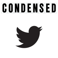 8"(H) Black Condensed Font Twitter Symbol Gemini Pronto Changeable Copy