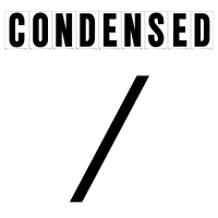 10"(H) Black Condensed Font Slash Mark Gemini Pronto Changeable Copy