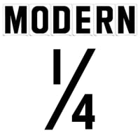 10"(H) Black Modern Font 1/4 Mark Gemini Pronto Changeable Copy