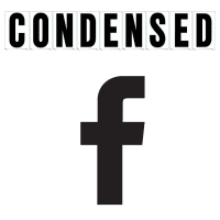 8" on 9"(H) Black Condensed Font Facebook Symbol Gemini Pronto Changeable Copy