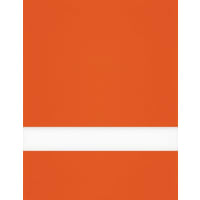 24" x 49" x 1/16" Orange/White Matte Duets Rotary Indoor Plastic