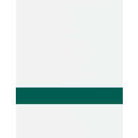 12" x 24" x 1/16" White/Evergreen Matte Duets Rotary Indoor Plastic
