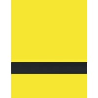 24" x 49" x 1/16" Yellow/Black Matte Duets Rotary Indoor Plastic