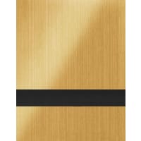 24" x 24" x 1/16" Brushed Gold/Black Duets Rotary Indoor Metal Plastic
