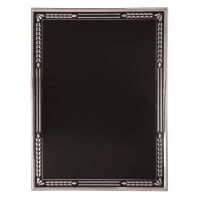 5" x 7" Black/Silver Aluminum Hi-Relief Plaque Plate