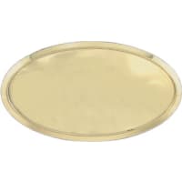 3" x 1 1/2" Gold Oval Plastic Badge Frame