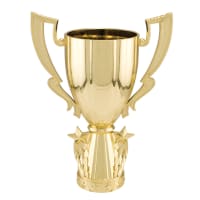 7" Gold Plastic Cup with Stars