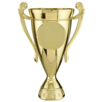 7 1/2" Gold Plastic Cup with 2" Insert Holder