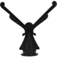 4 1/2" Black Tile/Metal Holder Figure