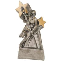 6" Female Lacrosse Super Star Resin