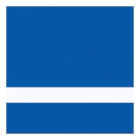 24" x 49" x 1/16" Matte Blue/White Gemini Duets Selects