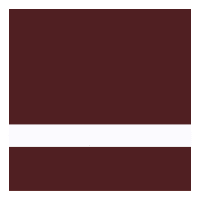 12" x 24" x 1/16" Matte Chocolate Brown/White Gemini Duets Selects