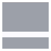 24" x 24" x 1/16" Matte Grey/White Gemini Duets Selects