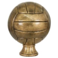 5 1/2" Antique Gold Volleyball Resin
