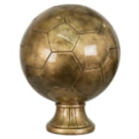 10 1/2" Antique Gold Soccer Ball Resin