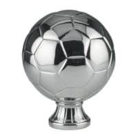 5 1/2" Silver Soccer Ball Resin