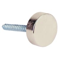 .75" Kota Pro Satin Chrome Aluminum Screw Cap Stand-Offs PCKGD 4 PCS-PRICE BY PC