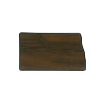 4" x 7" Walnut Finish Black Edge North Dakota State Plaque