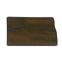 8" x 12" Walnut Finish Black Edge North Dakota State Plaque