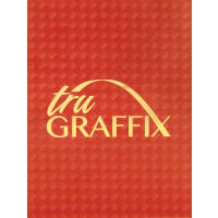 12" x 24" x .018" Red Carbon Fiber Tru Graffix Brass Plated Steel