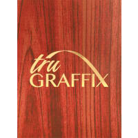 12" x 24" x .018" Wood Grain Tru Graffix Brass Plated Steel