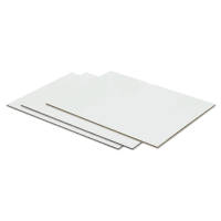 15.5" x 18.5" Gloss White Unisub Sublimatable MDF Sheet Stock
