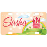 5.88" x 2.94" Gloss White Sublimatable Unisub Aluminum Mini License Plate