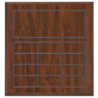 11 3/4" x 12 3/4" Value Cherry Finish Blank Perpetual Plaque for 12 Plates