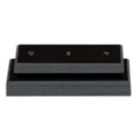 3" x 8" x 1" Value Matte Black Finish Economy 2-Post Set