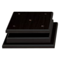 9" x 9" x 1 3/4"Value Matte Black Finish Economy 4-Post Base