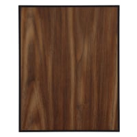 8" x 10" Value Walnut Finish Plaque with 45 Degree Bevel Black Edge