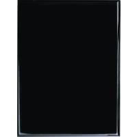 9" x 12" Value Black Piano Finish Plaque, Style VPN4912