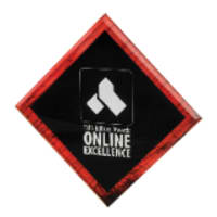 6" x 6" Red Galaxy Acrylic with White Adhesive Backing