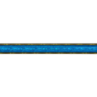 45" Blue/Gold Round Vapor Column