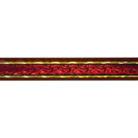 45" Maroon/Gold Rectangular Vapor Column