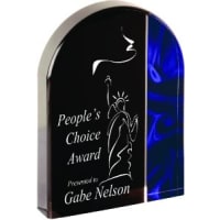 7" Arch Blue Velvet Acrylic