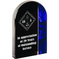 8" Arch Blue Velvet Acrylic