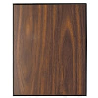 5" x 7" Walnut Finish Plaque with 45 Degree Bevel Black Edge
