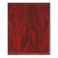 7" x 9" Red Woodgrain Plaque