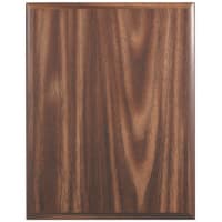 9" x 12" Walnut Finish Plaque with Cove Edge
