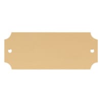 2 1/2" x 1" Satin Gold Brass Perpetual Plate