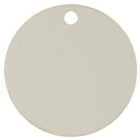 1 1/2" White Sublimatable Round Tag